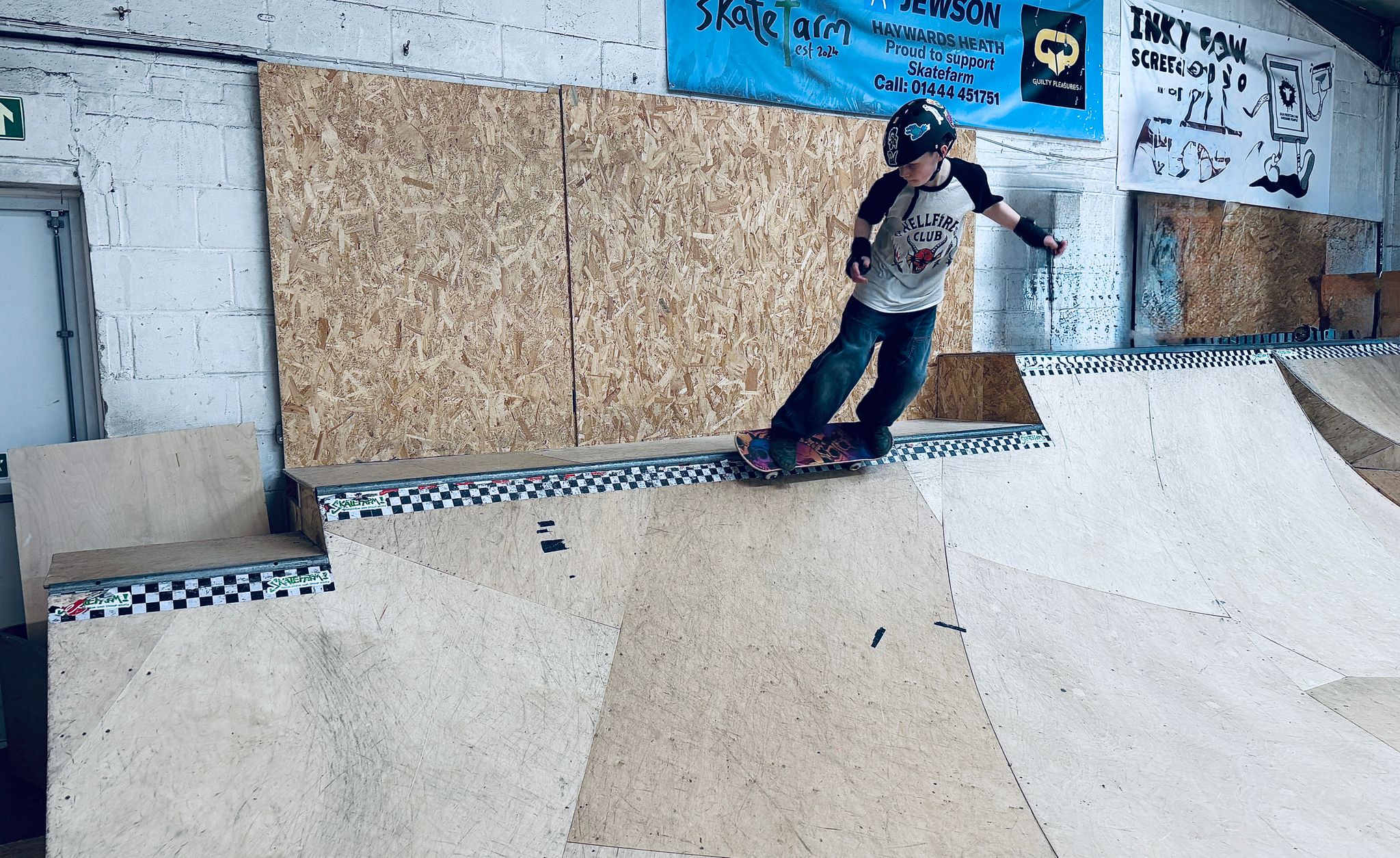 Barney skating at Ringmer